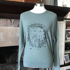 'Spiritual Gangster' Deep Teal Soft Sweater - Size Large